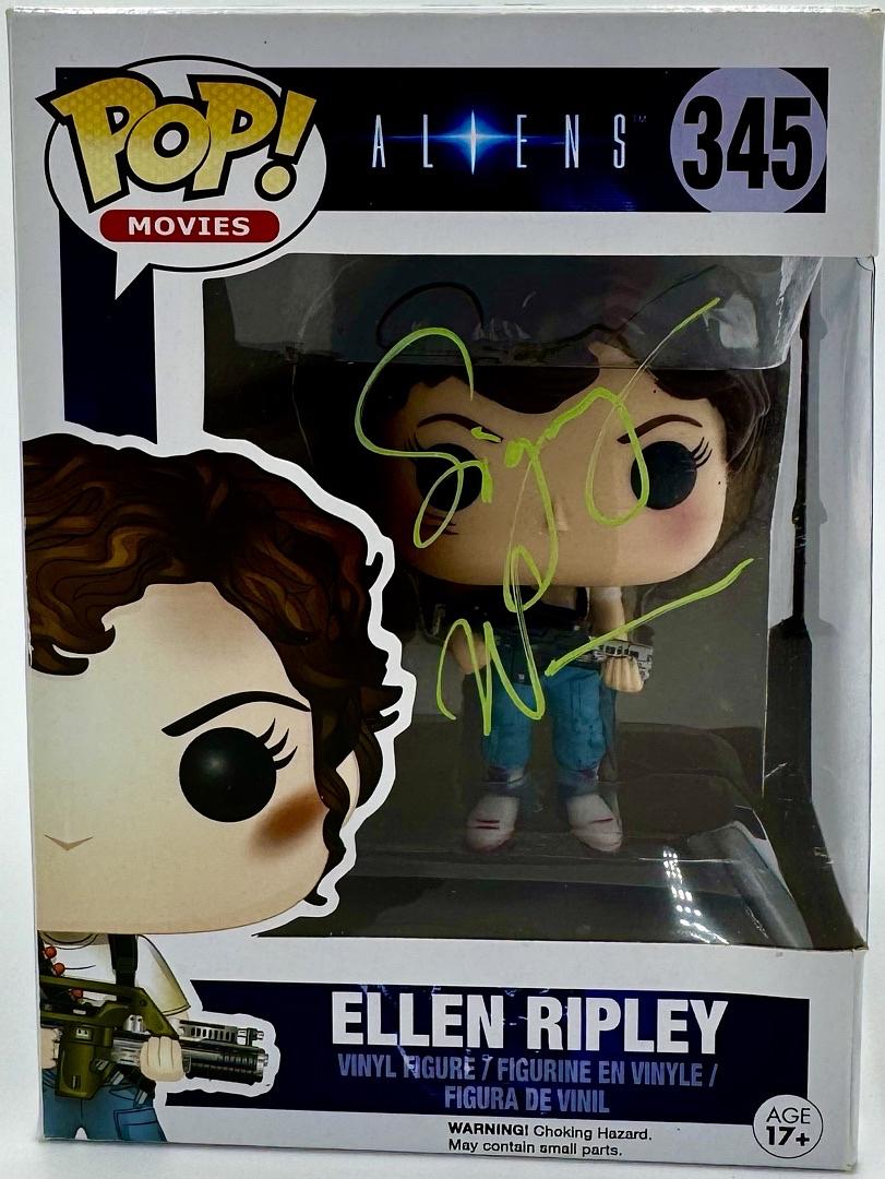 Sigourney Weaver Signed Funko Pop #345 Ellen Ripley Aliens